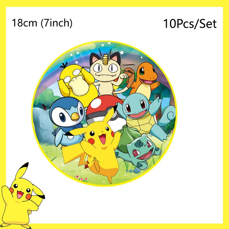 Pikachu Party Tableware Pieces