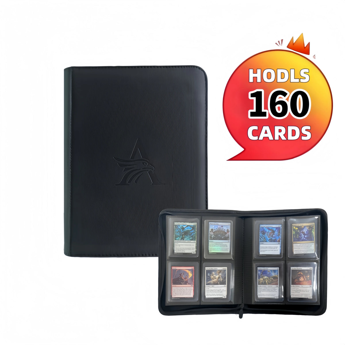 4-Pocket Toploader Binder – Holds 160