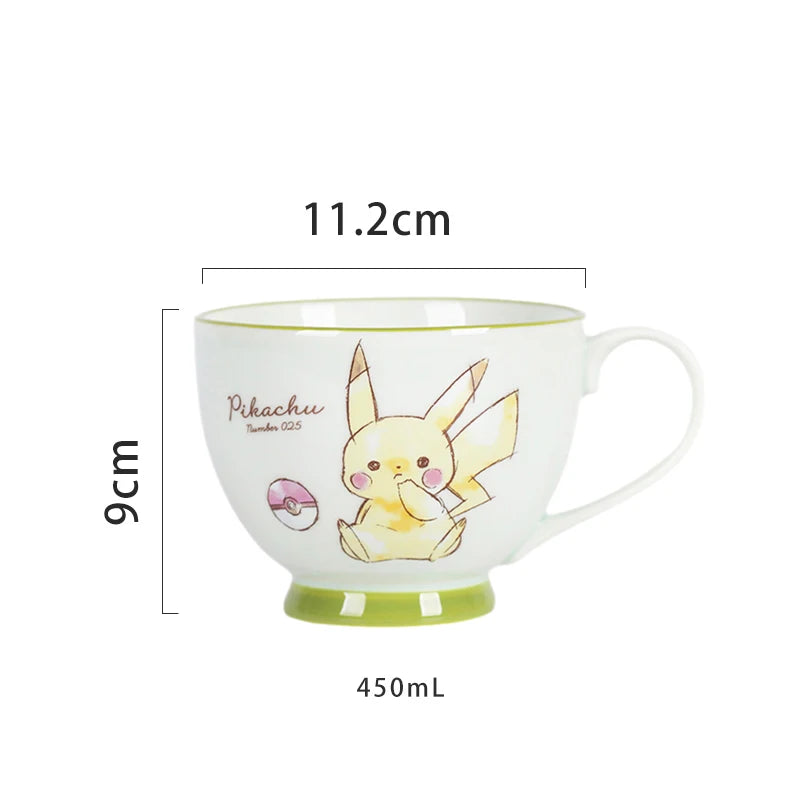 Pikachu Ceramic Breakfast Mug – 450 ml