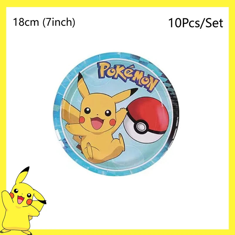 Pikachu Party Tableware Pieces