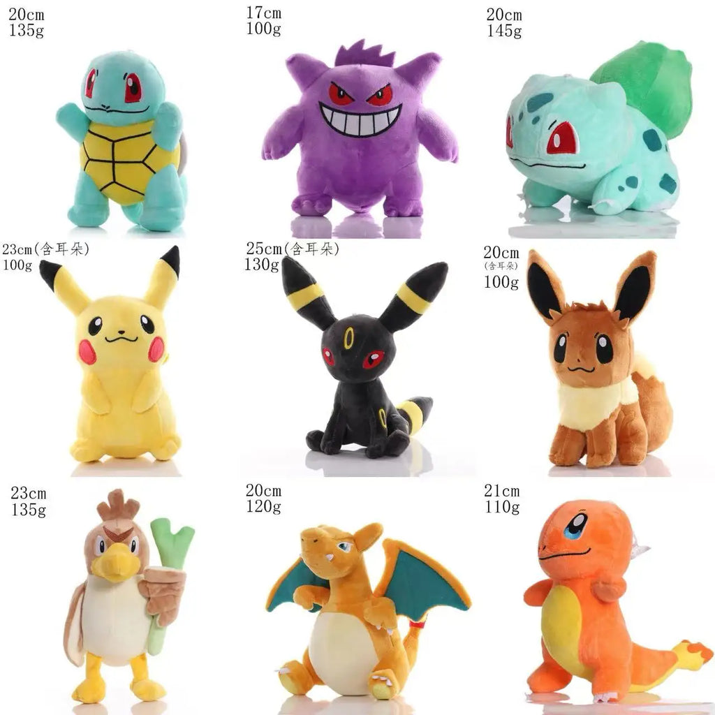Pokémon Plush – Gengar, Pikachu, Charizard & More