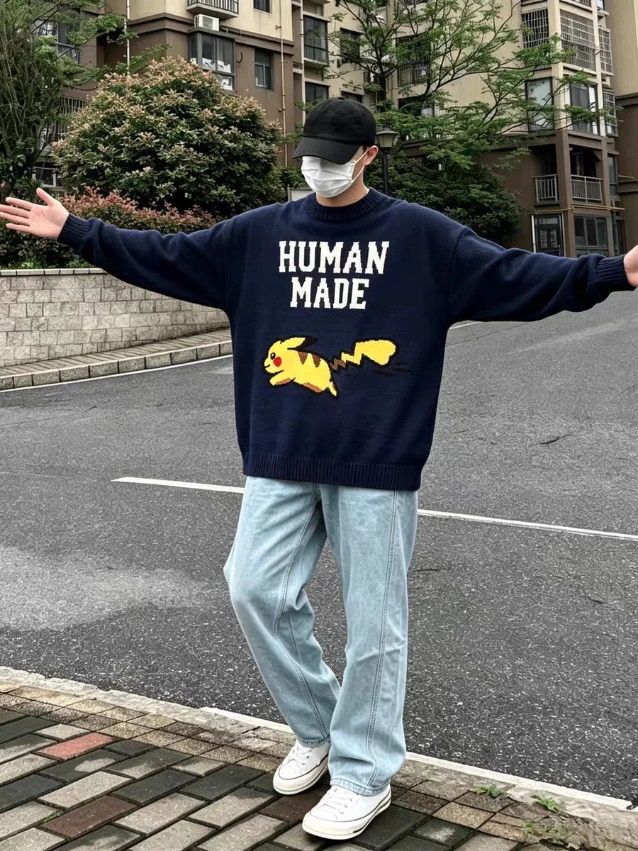 Pikachu Jacquard Knit Sweater