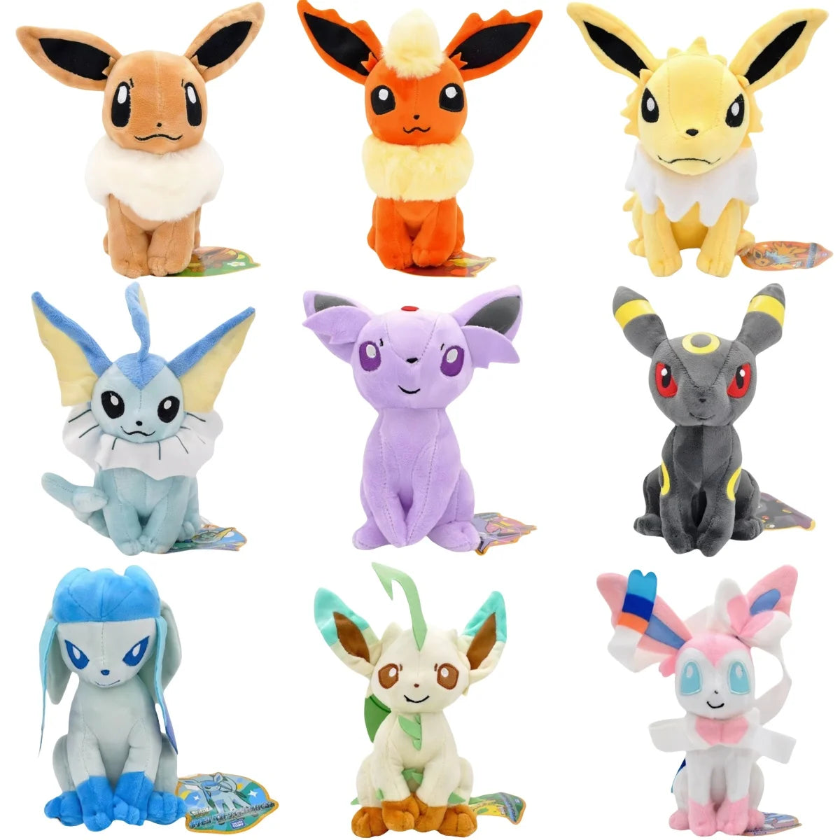 Eevee Family Plush – Sitting or Standing, 15 cm