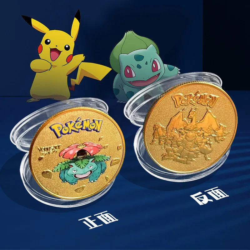 Gold-Plated Pokémon Coins – 7 Designs