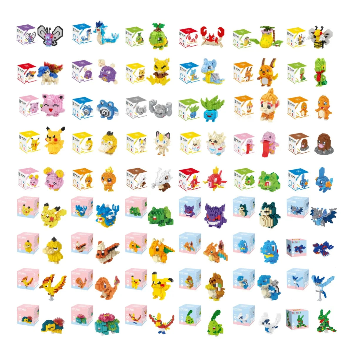 Pokémon Mini Blocks – 81 Styles