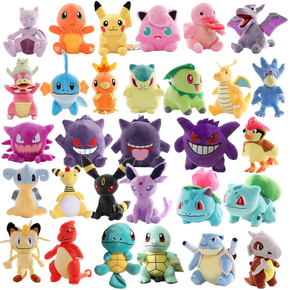 Pokémon Plush – 15 to 26 cm, 37 Characters