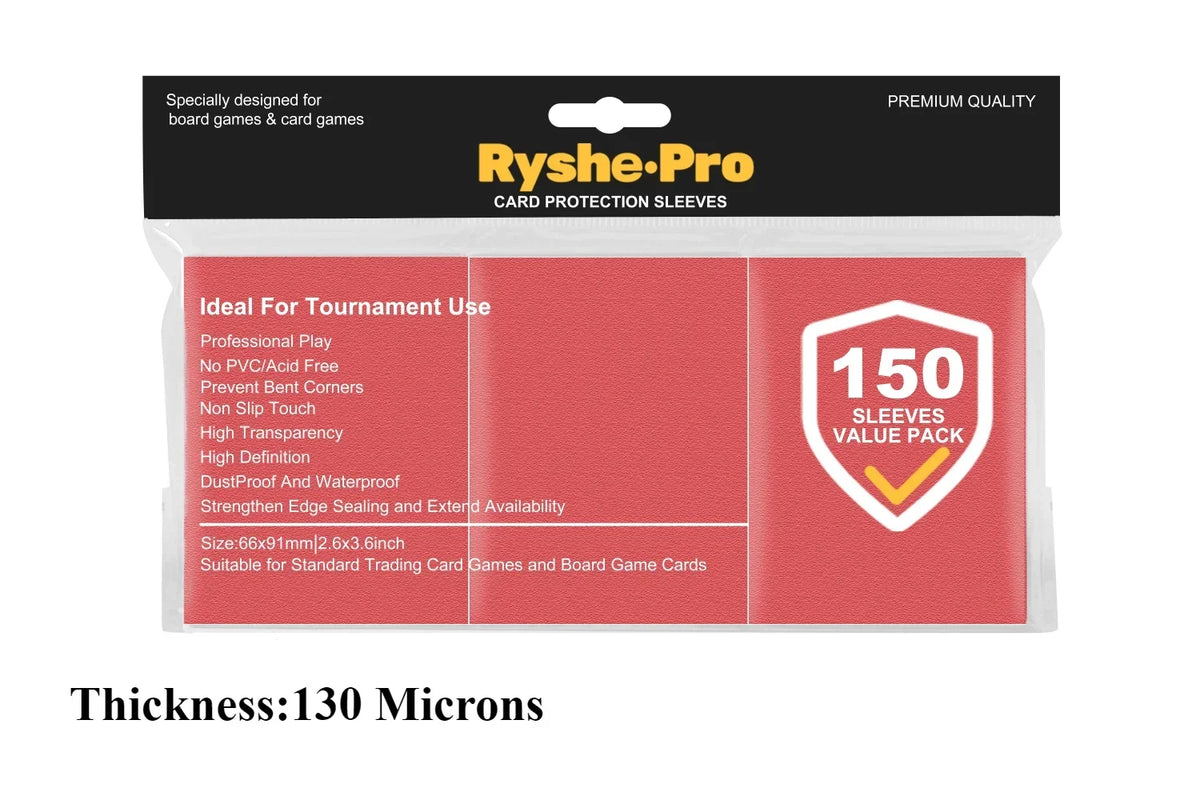 Premium Card Sleeves 66 × 91 mm – 150 Pack