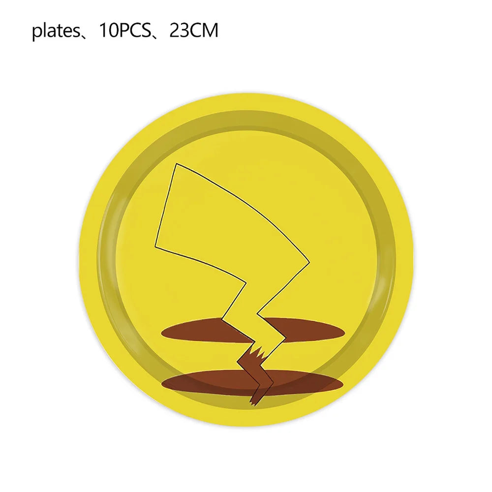 Pikachu Party Plates & Tablecloth
