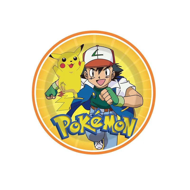 Pikachu Party Plates & Tablecloth