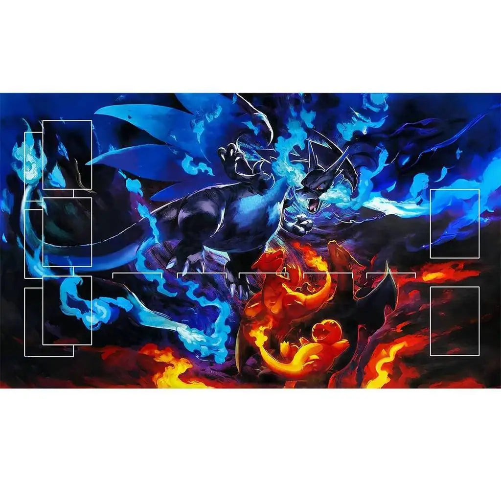 Mega Charizard X & Growlithe Playmat