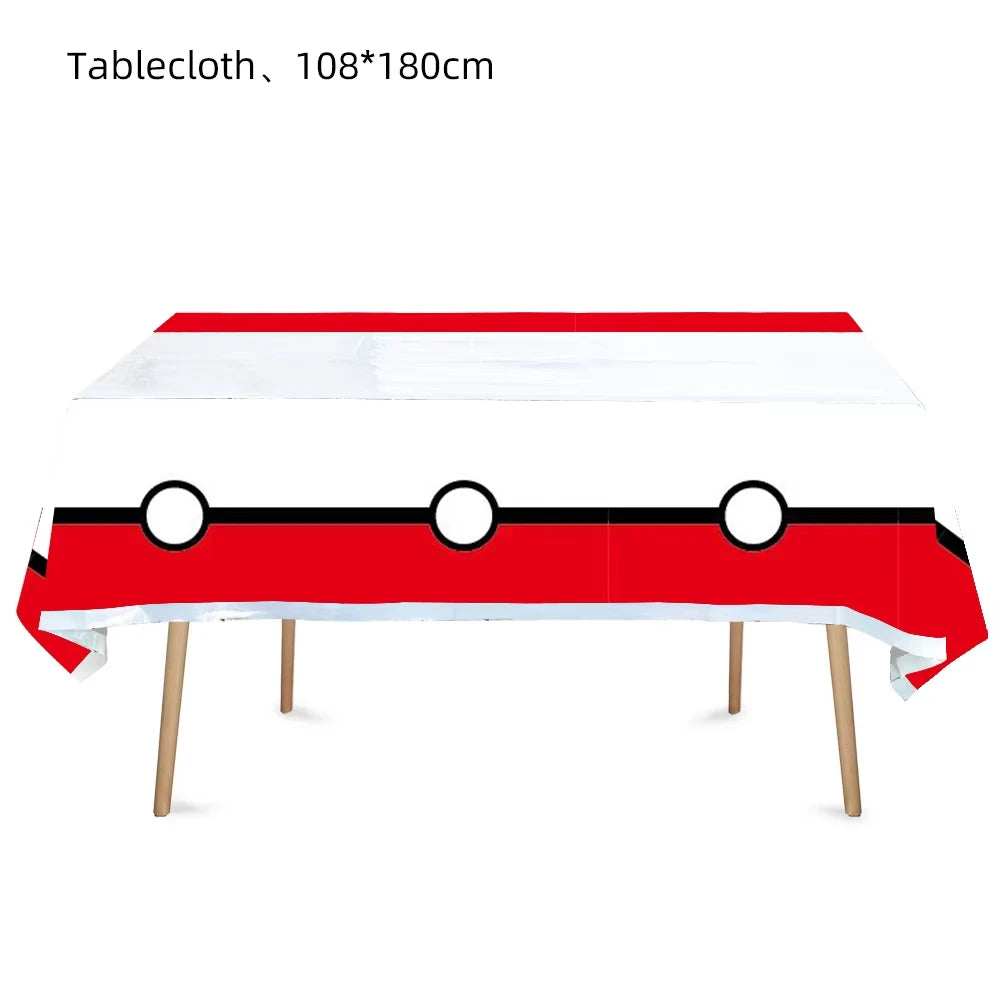 Pikachu Party Plates & Tablecloth