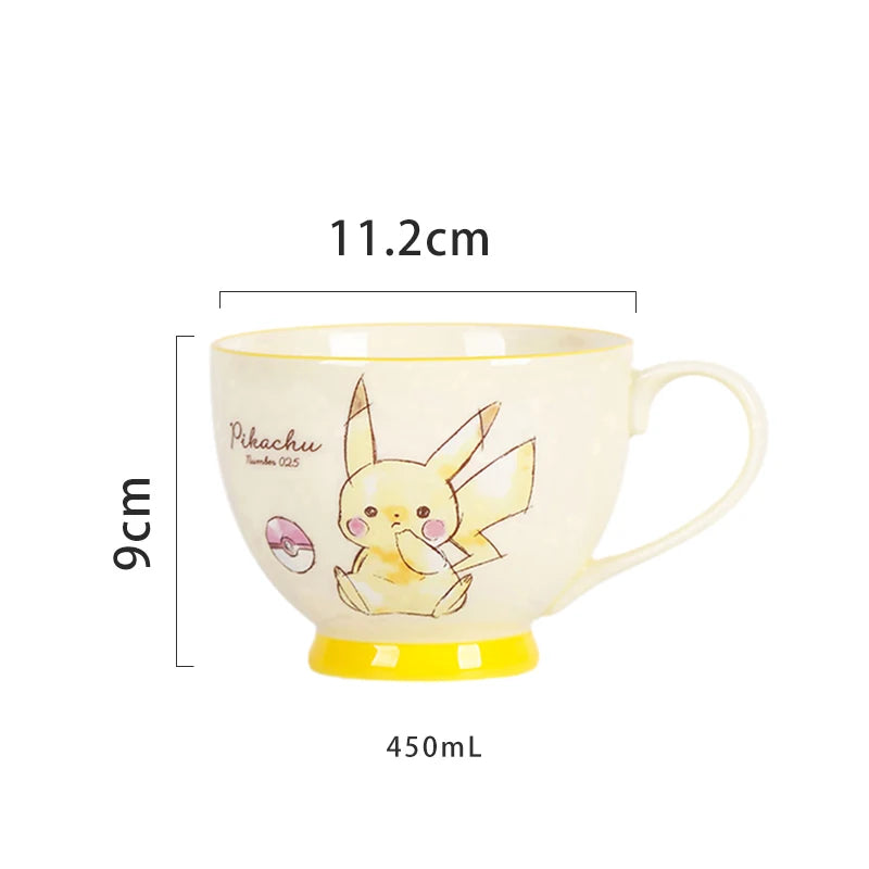 Pikachu Ceramic Breakfast Mug – 450 ml