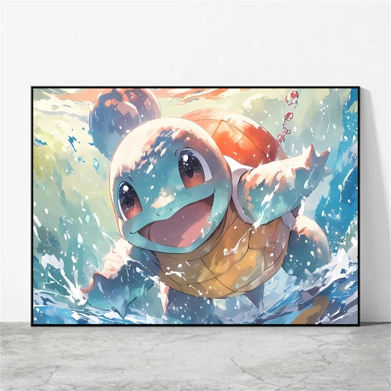 Pikachu & Mewtwo Canvas Print – Unframed