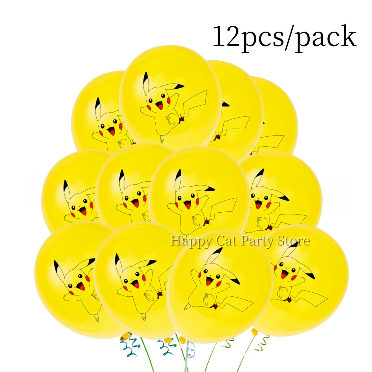 Pikachu & Poké Ball Latex Balloons