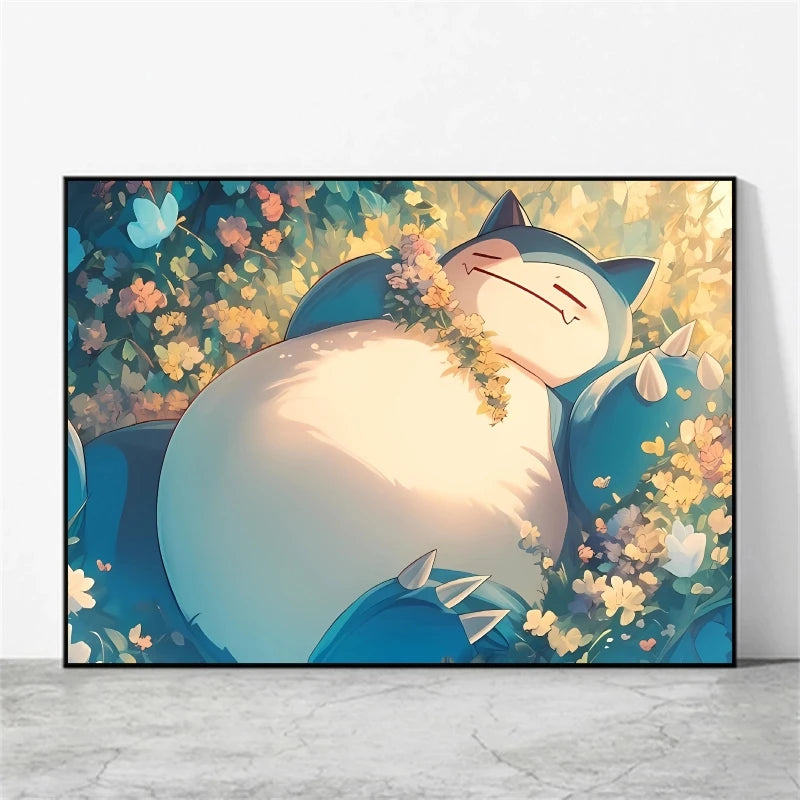 Pikachu & Mewtwo Canvas Print – Unframed