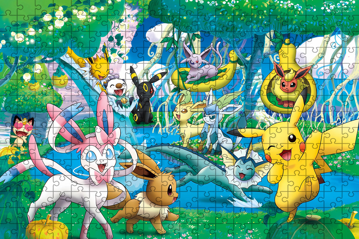 Pikachu & Eevee Family Jigsaw Puzzle – 500 to 2000 Pieces