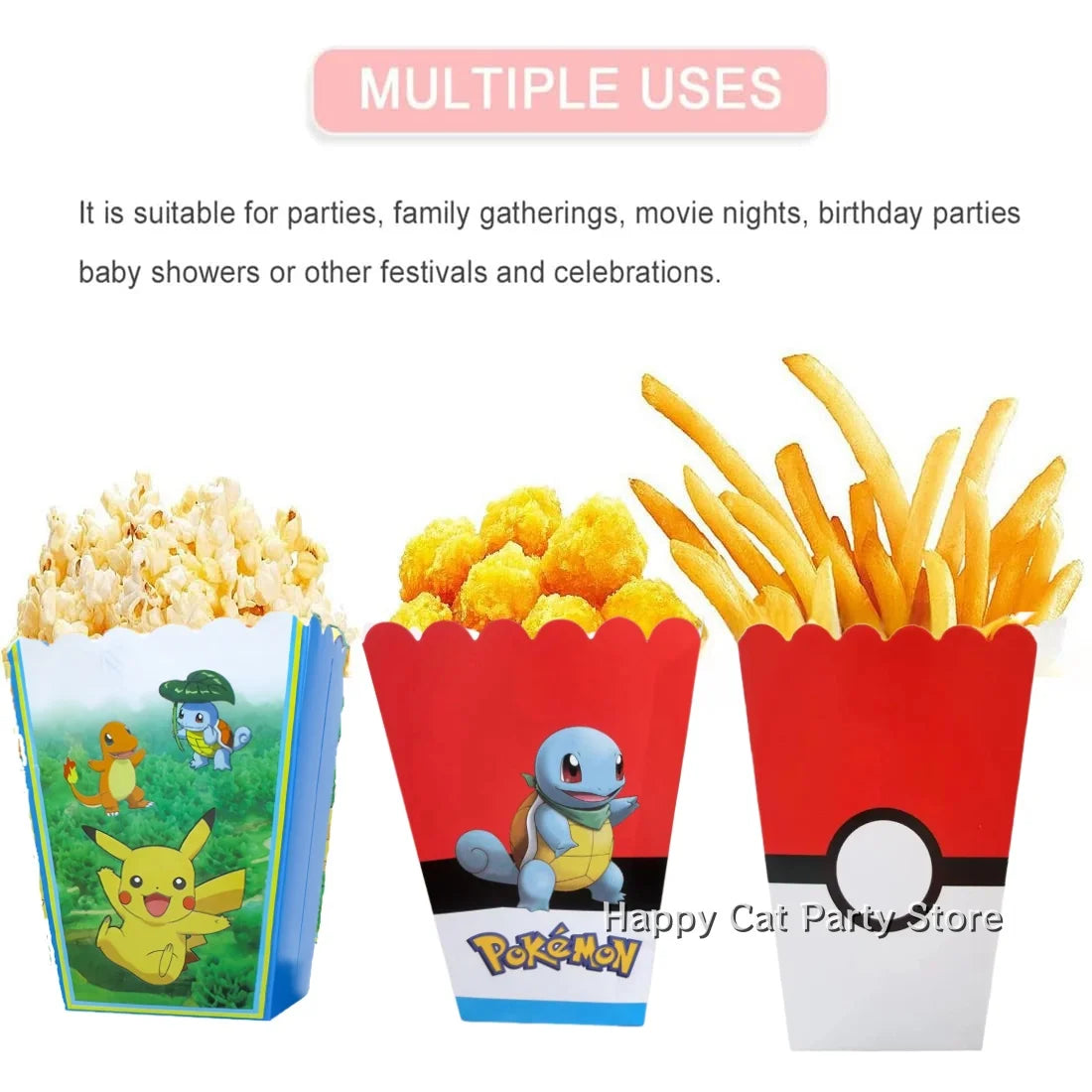 Pikachu Popcorn & Candy Boxes