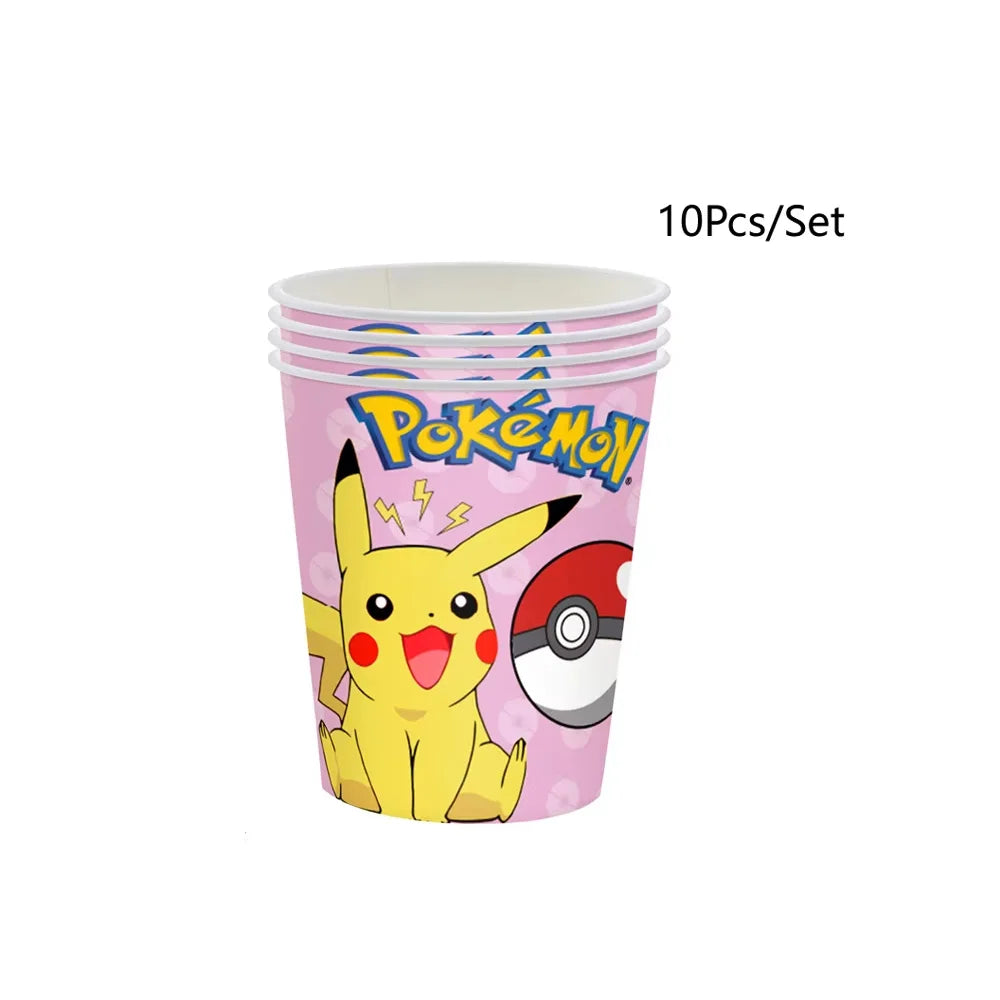 Pikachu Party Plates & Tablecloth