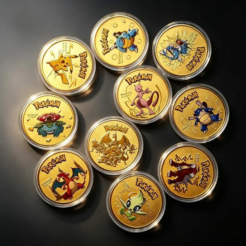 Gold-Plated Pokémon Collector Coins
