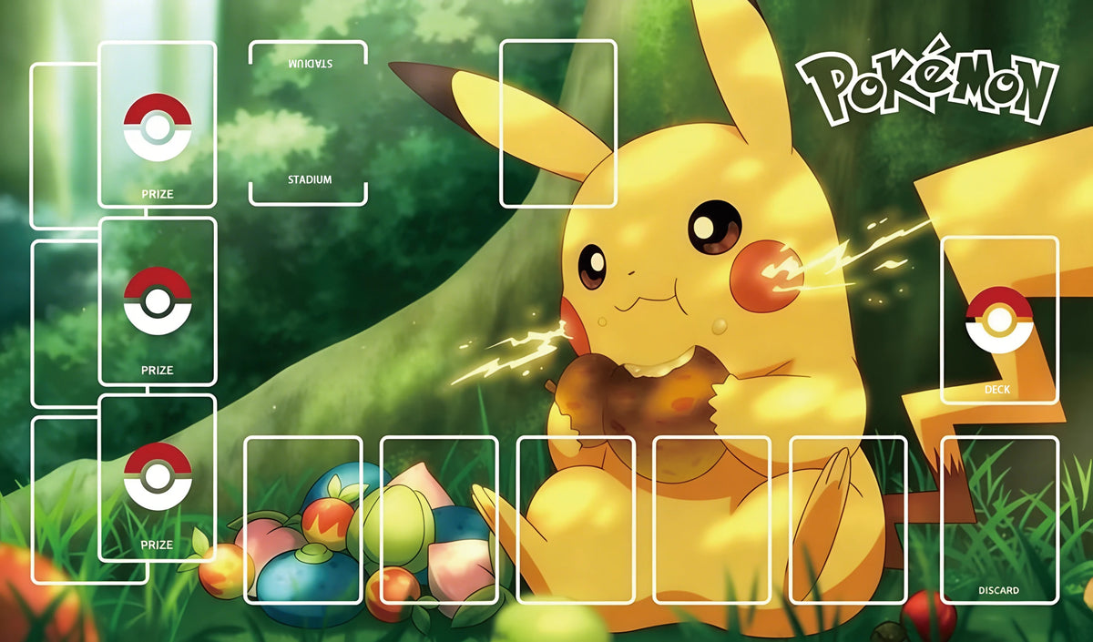 Pikachu, Rayquaza & Greninja Playmat