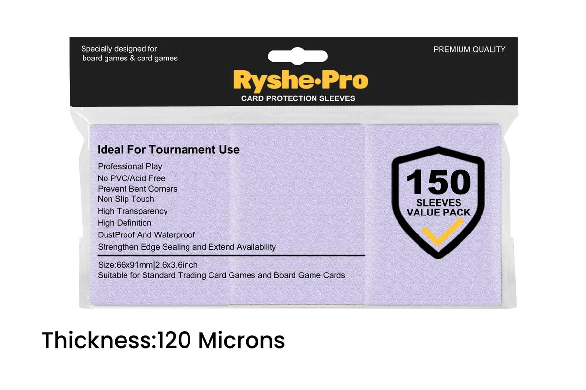 Premium Card Sleeves 66 × 91 mm – 150 Pack