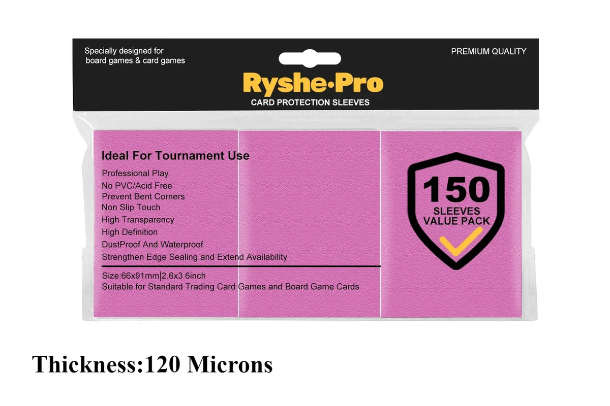 Premium Card Sleeves 66 × 91 mm – 150 Pack