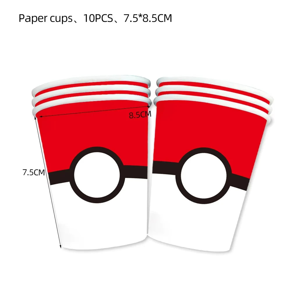 Pikachu Party Plates & Tablecloth