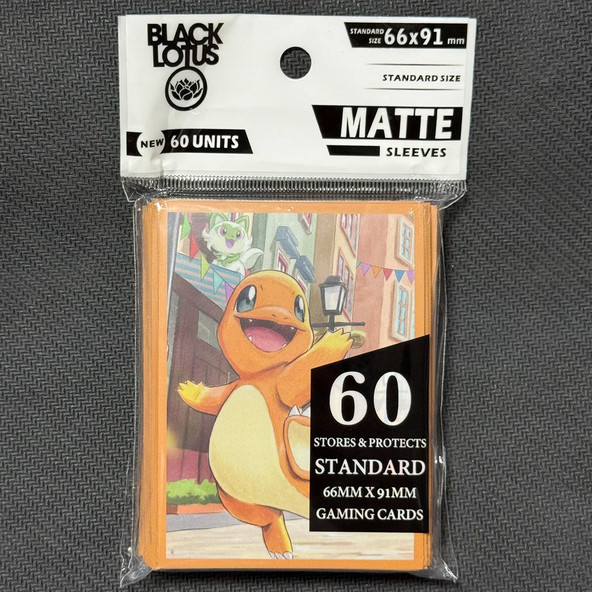 Pikachu or Charmander Art Card Sleeves – 60 Pack