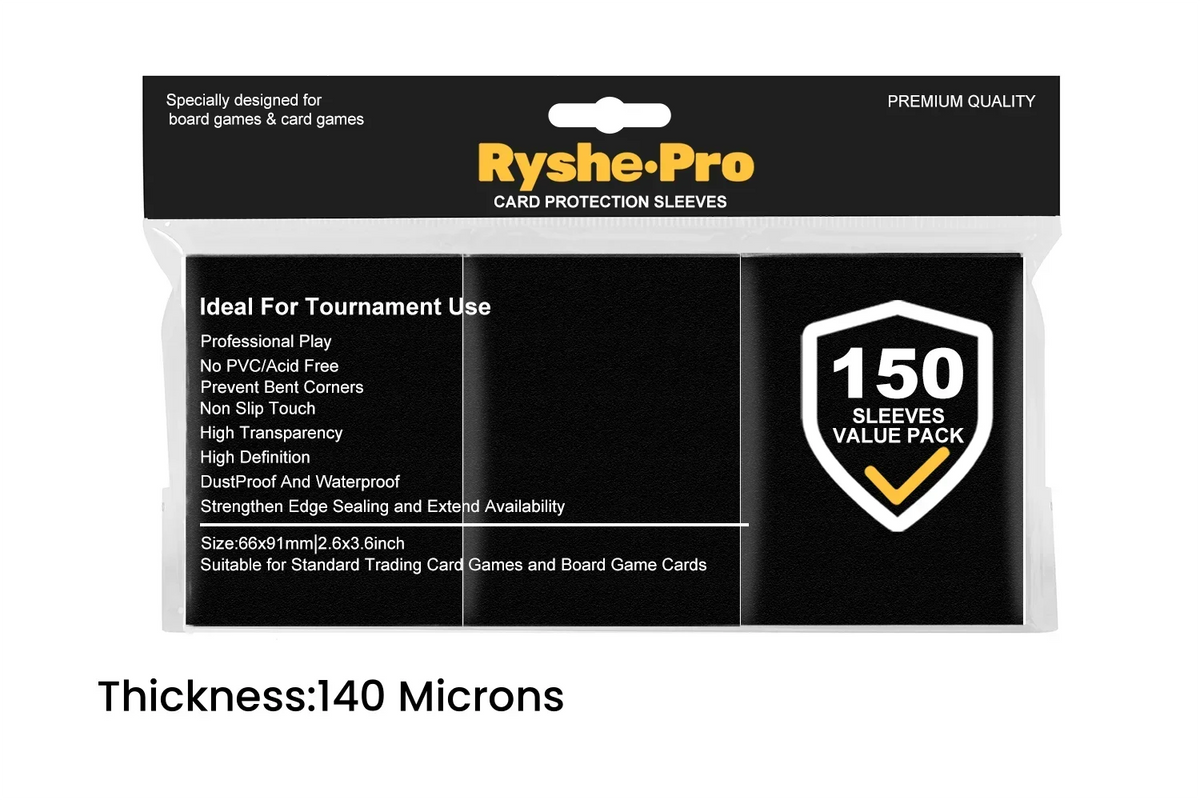 Premium Card Sleeves 66 × 91 mm – 150 Pack