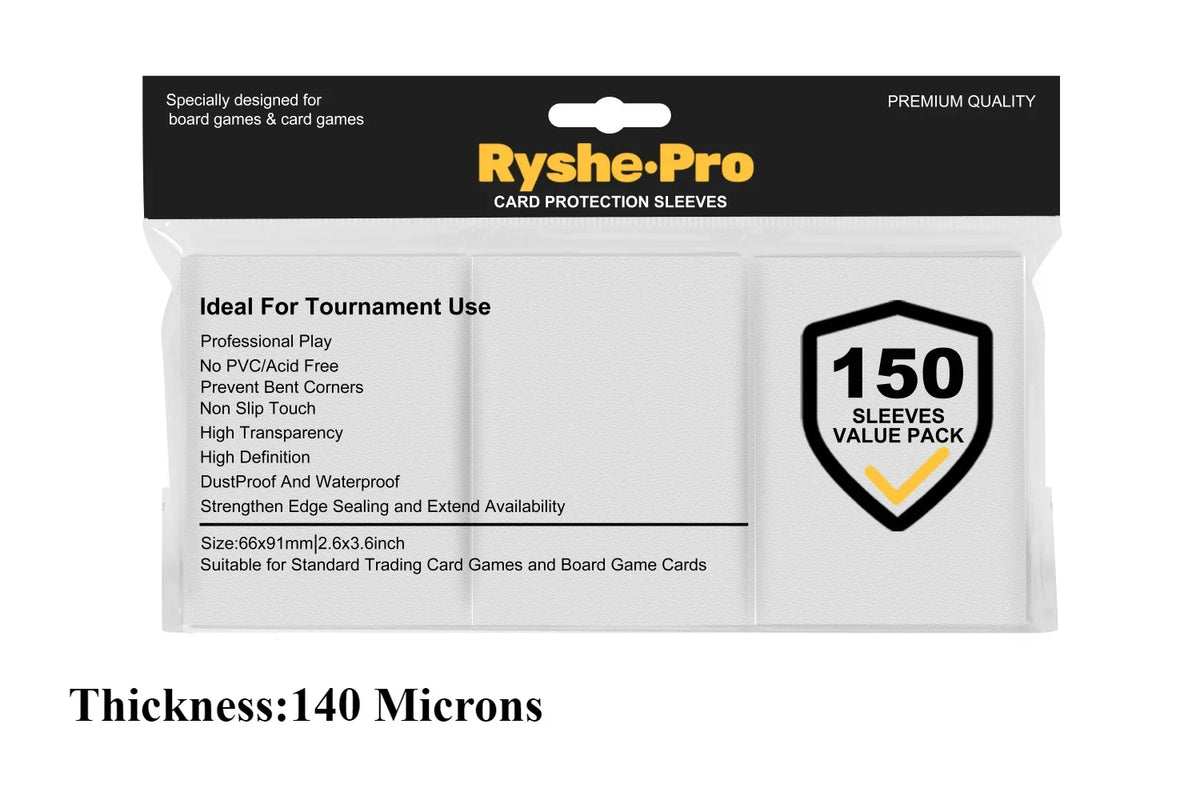 Premium Card Sleeves 66 × 91 mm – 150 Pack