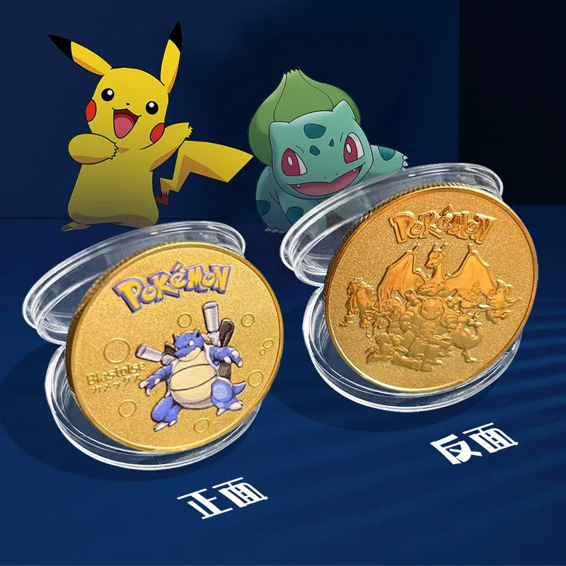 Gold-Plated Pokémon Coins – 7 Designs
