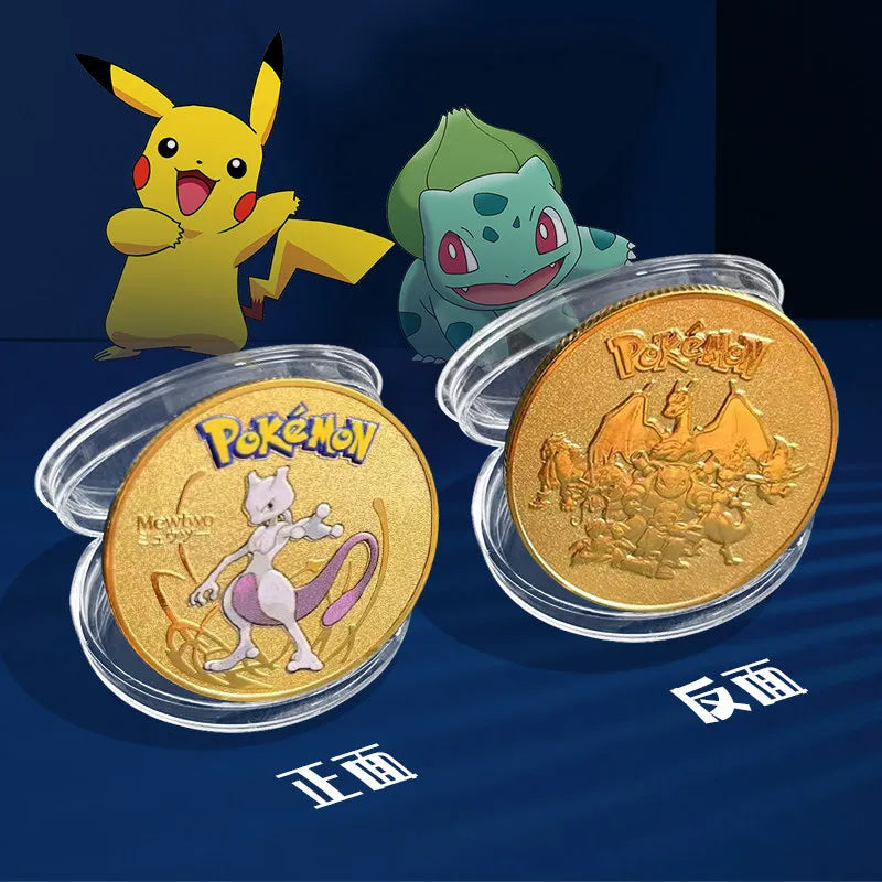 Gold-Plated Pokémon Coins – 7 Designs