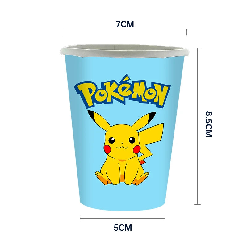 Pikachu Party Plates & Tablecloth