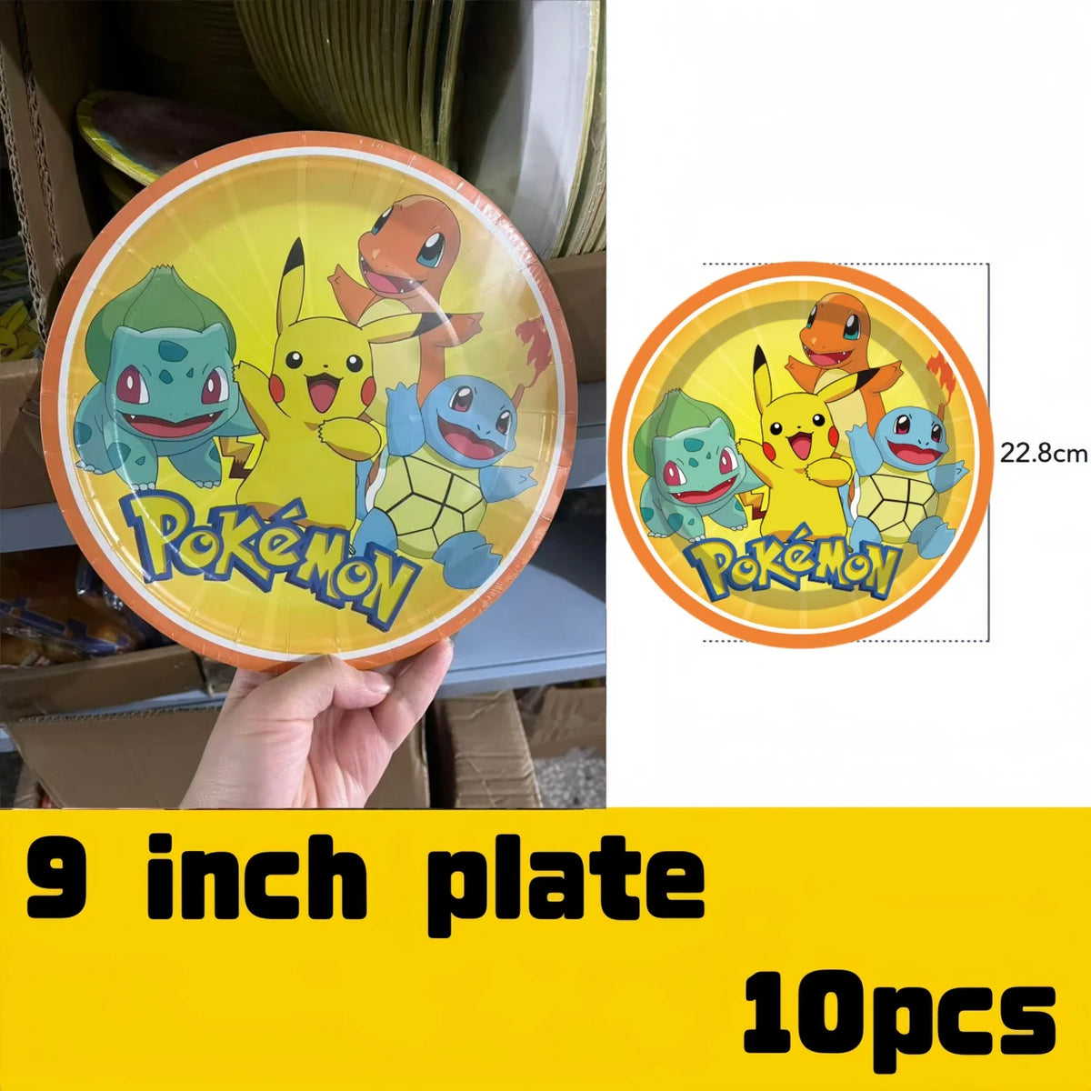 Pikachu Party Pack – Plates, Hats & More