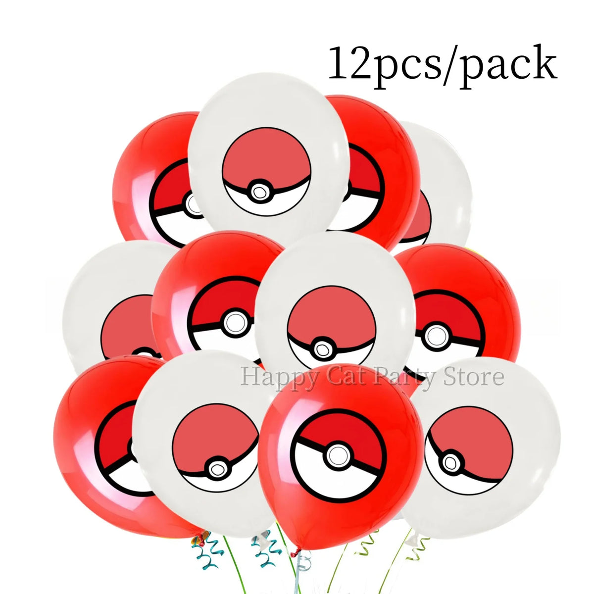 Pikachu & Poké Ball Latex Balloons