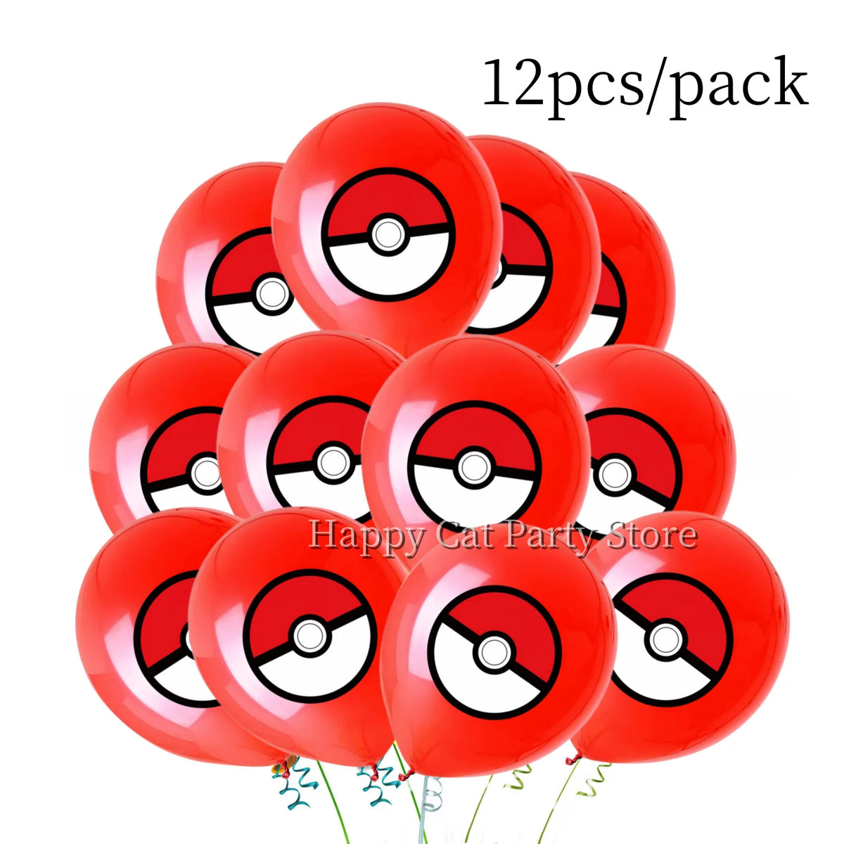 Pikachu & Poké Ball Latex Balloons