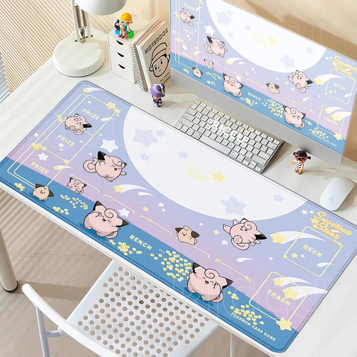 Clefairy & Jigglypuff Desk Mat