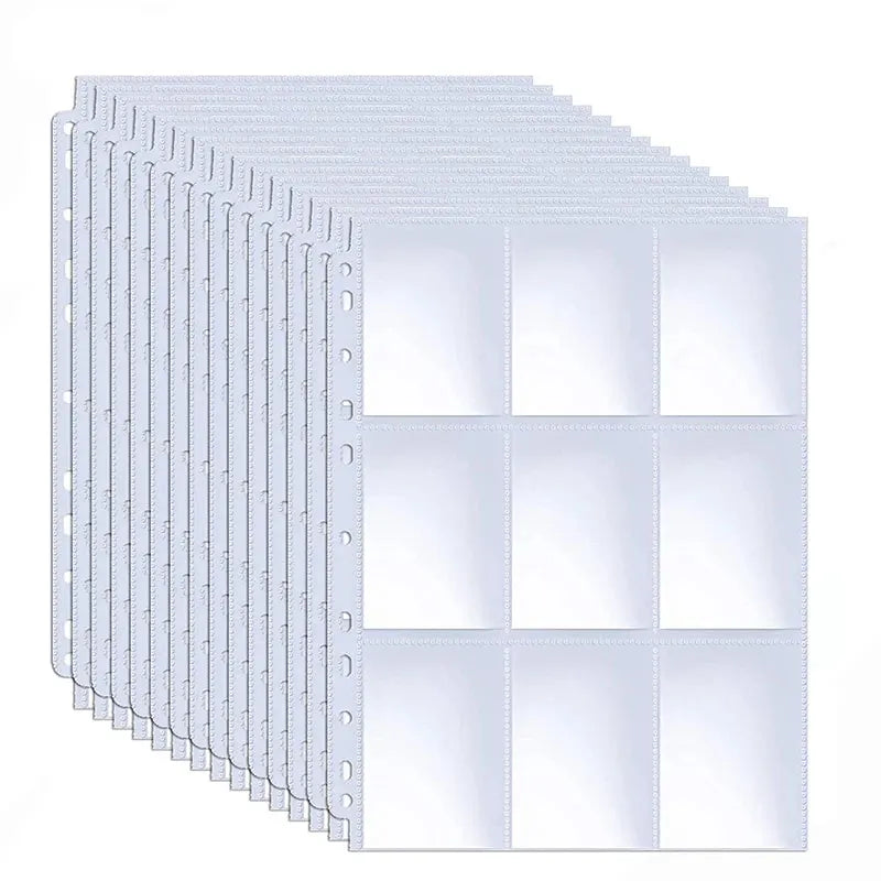9-Pocket Binder Pages – 20 or 30 Sheets