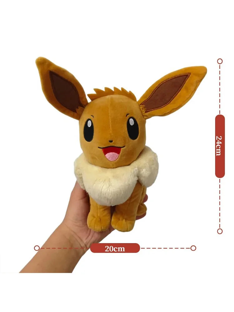 Classic Plush – Pikachu, Charmander & Eevee, 8 in