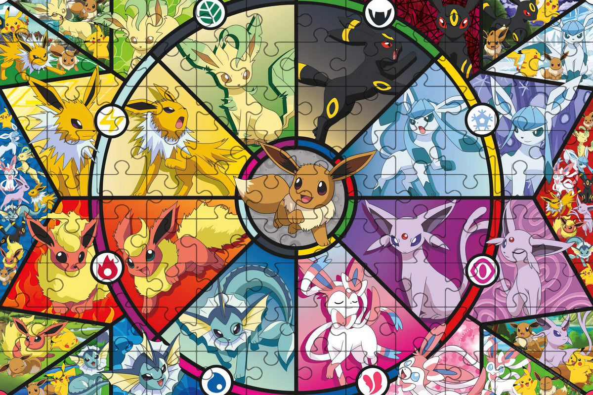Pikachu & Eevee Family Jigsaw Puzzle – 500 to 2000 Pieces