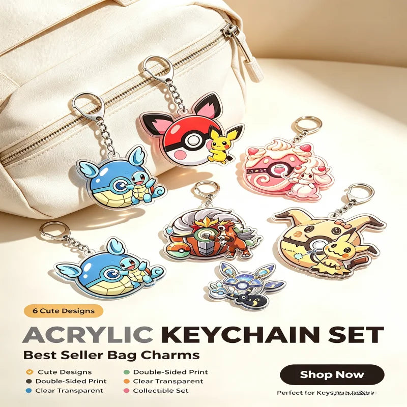 Pokémon Acrylic Keychain – Mimikyu, Umbreon & More