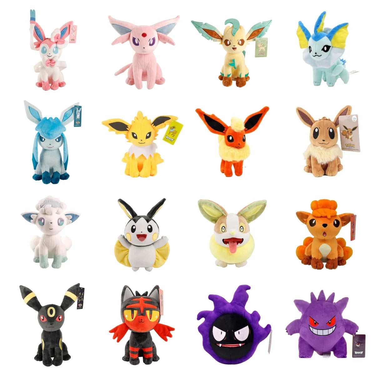 Pokémon Plush – Yamper, Litten, Emolga & More