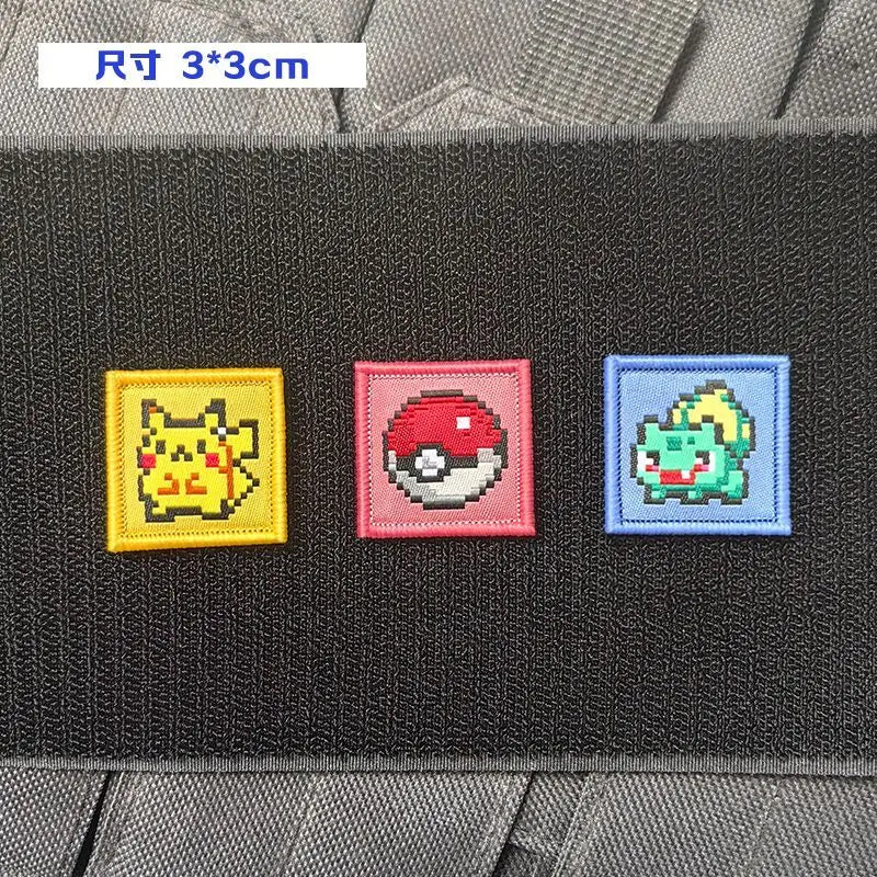 Pixel Starter Embroidered Patches – 5 Pack