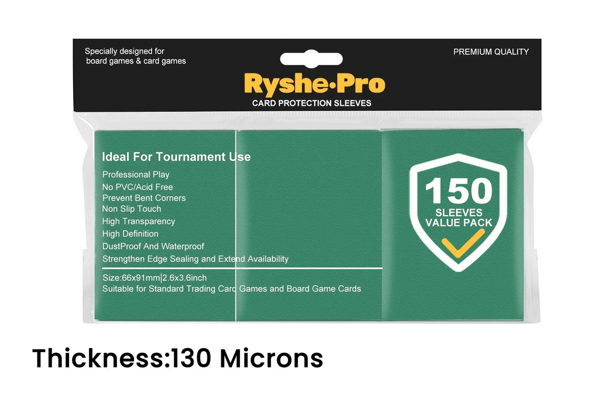 Premium Card Sleeves 66 × 91 mm – 150 Pack