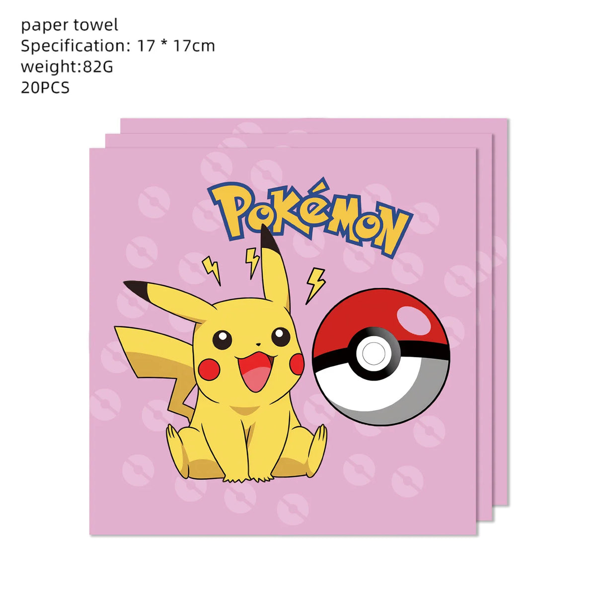 Pikachu Party Plates & Tablecloth