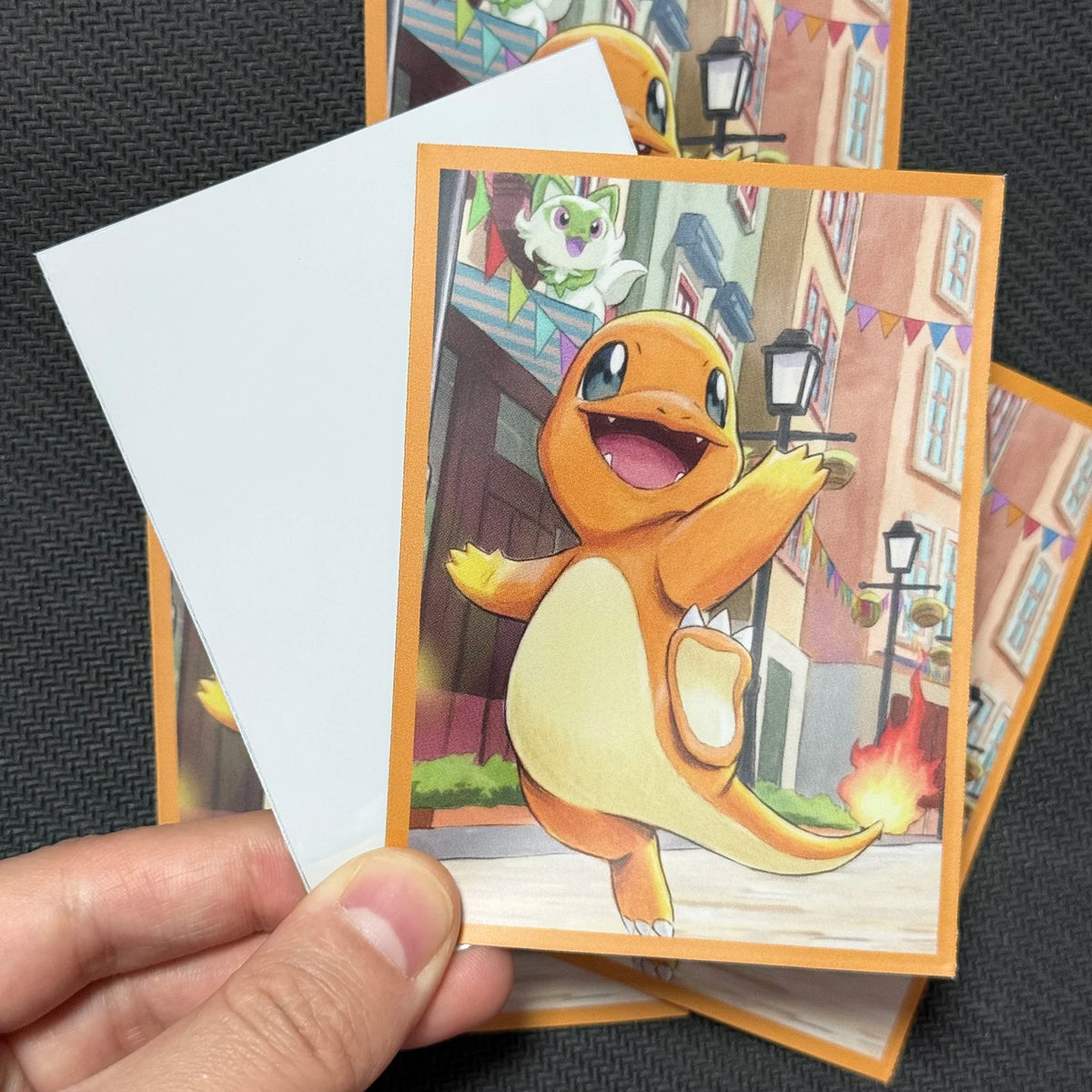 Pikachu or Charmander Art Card Sleeves – 60 Pack