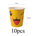 Pikachu Party Kit – Plates, Cups & Hats