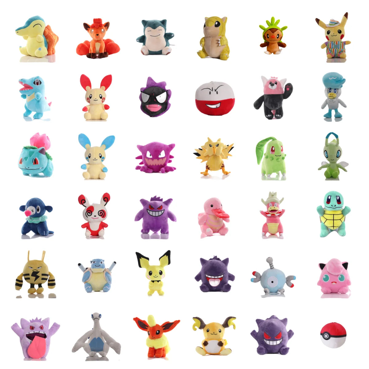 Pokémon Plush – 36 Characters