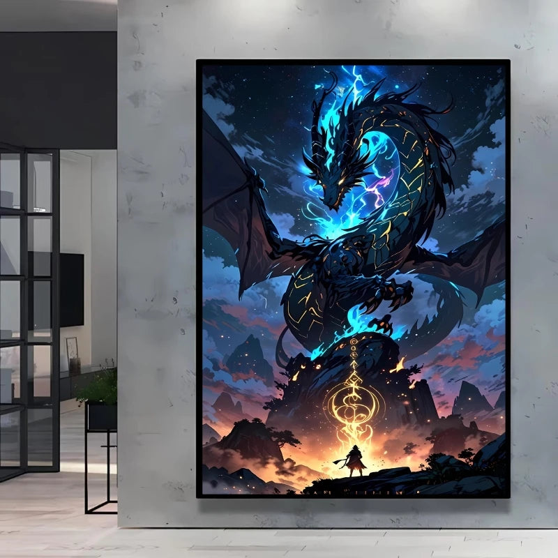 Arceus & Classic Pokémon Canvas Print – Unframed