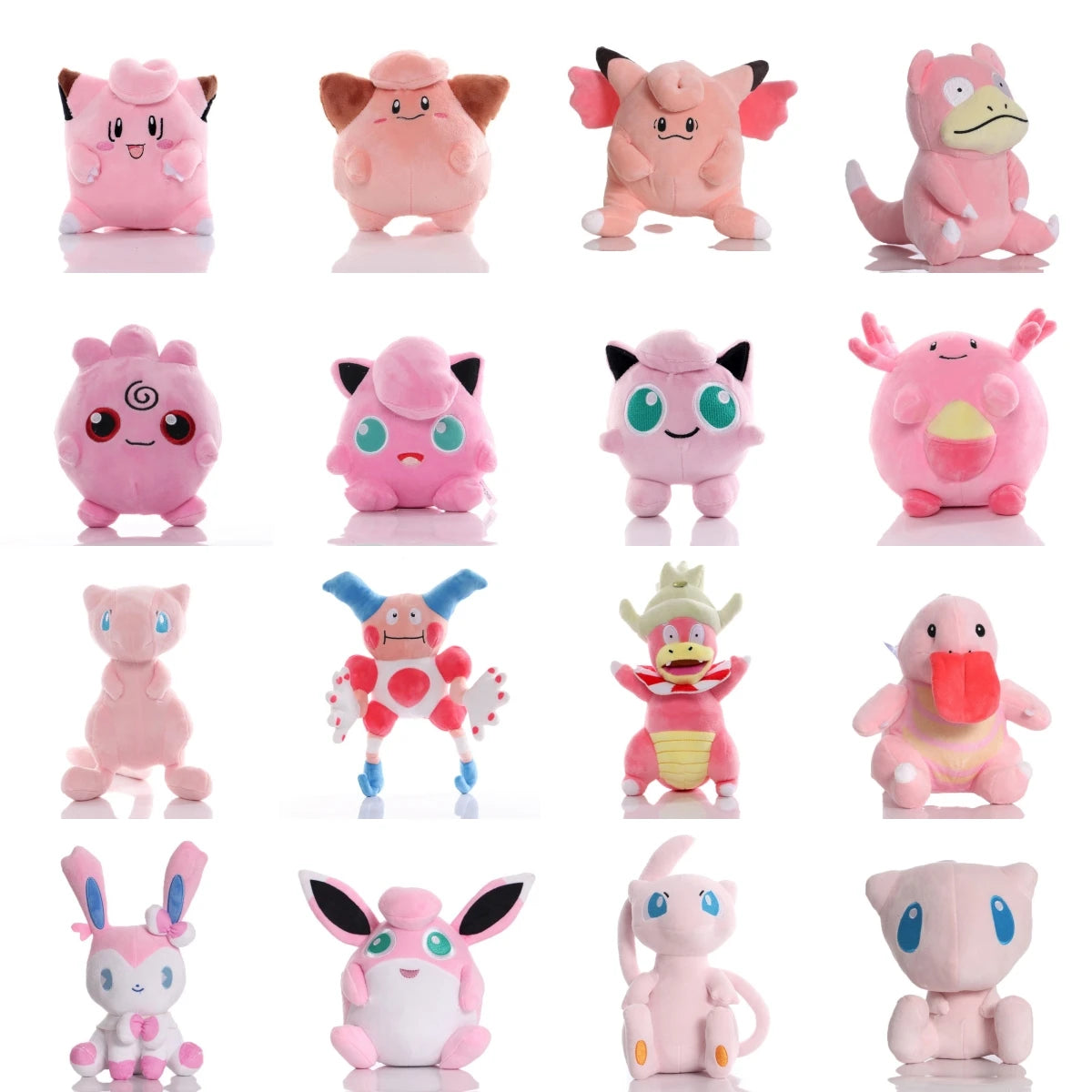 Pink Pokémon Plush – Jigglypuff, Mew & More